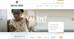 Desktop Screenshot of interiortalent.com